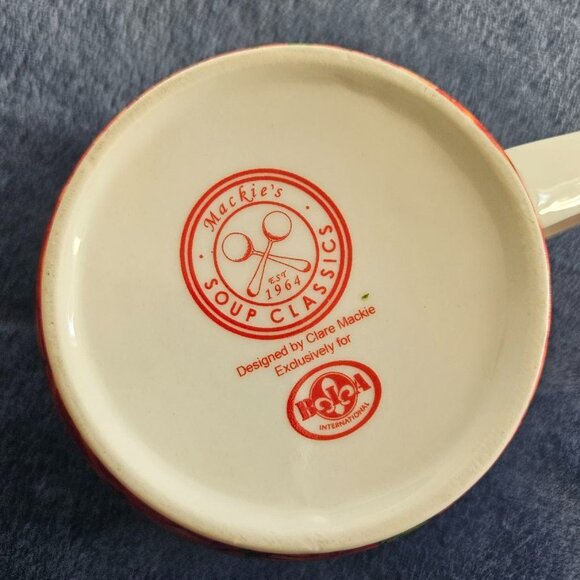 Vintage Mackie's Soup Classic 650ml Bowl Mug - Tomato & Basil - Picture 6 of 7